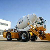 Hormigonera Autocargable de 1.8m³ Más Vendida, Camión Mezclador Compacto con Motor, Bomba y Control para una Sola Persona, Ideal para Obras de Construcción