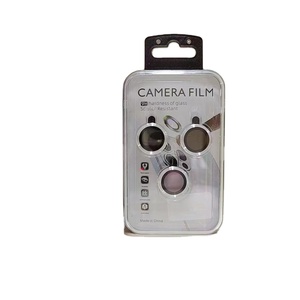 Pour iPhone 13 12 Pro Max Protecteurs d'objectif de caméra CD Texture Anneau de caméra en verre pour iPhone 14 plus <span class=keywords><strong>13mini</strong></span> 14pro Film de protection - Product Image 1