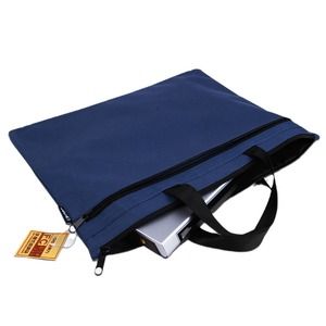 Deli 5840 Document Bag A4 Polyester Zippered Double Layer Simple Storage Bag for Certificate - Product Image 5