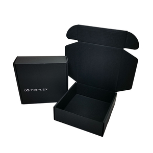 Boîte d'expédition en carton ondulé écologique de luxe KAKA avec logo personnalisé, couleur brun foncé, pour vêtements de boutique et cadeaux - Product Image 6