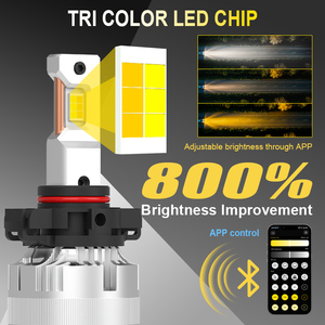 Светодиодная лампа для фар Gview G18W PSX24W с управлением через приложение Bluetooth, мощностью 130 Вт, ярким лучом и возможностью выбора трех цветовых температур, 6000K - Product Image 3