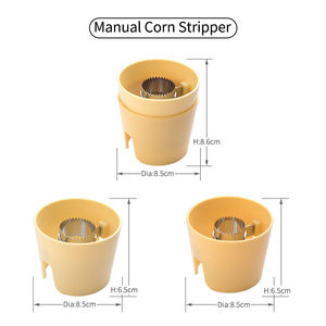 Éplucheur de maïs en métal avec poignée de sécurité, 2 pièces, <span class=keywords><strong>d</strong></span>écapant et coupeur de maïs manuel pour la cuisine et les légumes. - Product Image 2