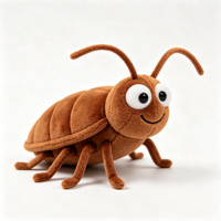 Peluche Blattes aux expressions amusantes, poupée rembourrée insecte mignonne, design multi-visages, cadeau fantaisie pour farces