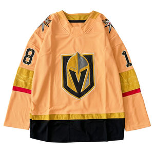 Maillot de hockey sur glace unisexe Anaheim Ducks, col en V, manches courtes, impression sublimée, respirant, polyester, coupe régulière pour adulte - Product Image 3
