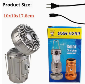 Nouvelle Lanterne de Camping Multifonctionnelle 2026 avec Ventilateur |   Lampe solaire portable et batterie externe pour situations d'urgence - Product Image 1