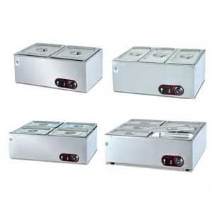 Shineho güçlü dayanıklılık yüksek verimli elektrikli gıda ısıtıcısı Bain Marie gıda ısıtıcısı yiyecek içecek ekipmanları CE ile restoran için