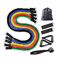 SUCTA Ensemble de 11 bandes de résistance portables en sangle et latex pour entraînement sportif et fitness avec sacs pour le yoga et les exercices