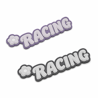 Autocollants 3D de luxe pour logo/emblème de voiture SPORT en relief, en gel crème, dessin animé, auto-adhésifs avec décor floral, personnalisables pour véhicule DIY