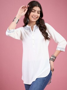 เสื้อคอปกแมนดารินปักผู้หญิง - Product Image 2