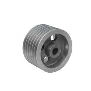 Puleggia ruota in ghisa in alluminio con cuscinetto a V puleggia in acciaio con ruote a <span class=keywords><strong>2</strong></span> pulegge - Product Image 1