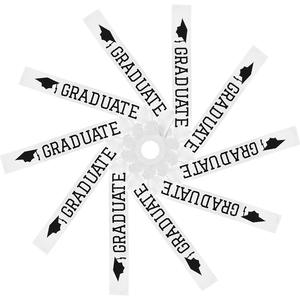 Banda de Satén Blanca para Graduación DAMAI con Letras Negras, Decoraciones para Fiesta de Graduación, Felicitaciones Graduado 2025, Celebración - Product Image 4
