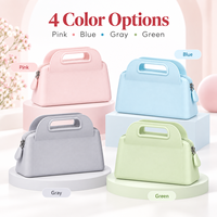 Fournisseurs d'étuis en silicone de sac à main de dame de couleur personnalisée Sacs à main en silicone recyclé de luxe Pochette de maquillage