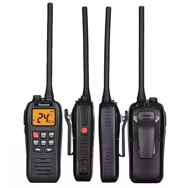 Recent RS-37M 5W IPX7 Waterproof VHF Marine Rechargeable Dual Walkie Talkie Transceiver N2536