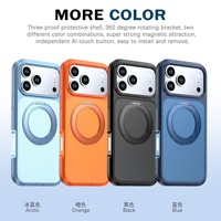 Étui pour iPhone 18 Pro Max avec protection 360° ° Étui de protection robuste antichoc avec béquille rotative pour iPhone 17 Pro Max