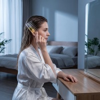 Peigne applicateur pour cuir chevelu à 6 dents, peigne de massage pour traitement à l'huile capillaire, outil professionnel de soin des cheveux conçu pour l'utilisation avec des huiles essentielles