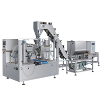 Machine d'emballage automatique de sachets de sauce ketchup, de sachets de purée de tomates et de liquides |   Remplisseuse rotative de sachets préformés avec servo
