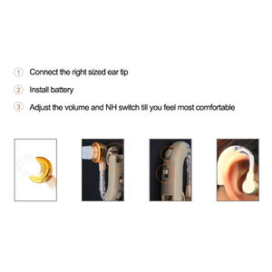 Aide auditive puissante de type BTE, aussi bonne que les aides auditives Siemens Touching Lotus pour les malentendants - Product Image 4