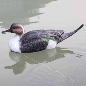 Galleggianti realistici anatre fischietto esca EVA multicolore corpo robusto con movimento realistico dinamico caccia in avanti nuotata - Product Image 3