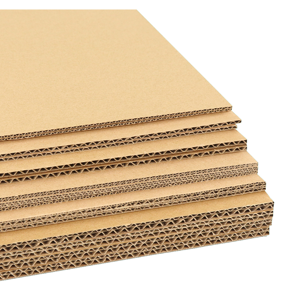 Honeycomb Paperboard Green Corrugated Cardboard Board Embossed Custom Cushioning Printing Carton Furniture Protection