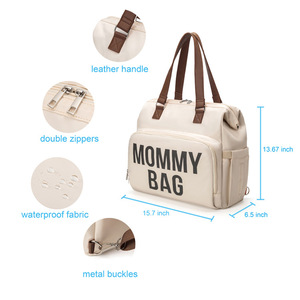 Bolsa de Pañales Multifuncional de Alta Calidad, Impermeable, Gran Capacidad, para Viajes, Guardería, Almacenamiento, Bolsa de Pañales para Mamá - Product Image 4
