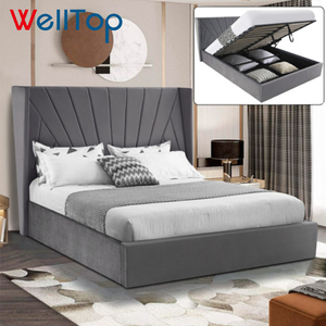 Распродажа, аксессуары для мебели, полноразмерный механизм газового подъемника, каркас кровати для хранения, металлический каркас кровати с деревянными опорными рейками - Product Image 6