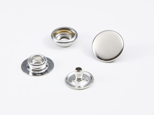 เทคนิคชุบปุ่มสแนปปิดทองเหลืองทรงกลม4ชิ้นแบบไม่มีนิกเกิลขนาด15มม. - Product Image 5