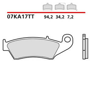 Para Brembo New Ceramic Front Pads para Beta RR 520 10-11 - Product Image 1