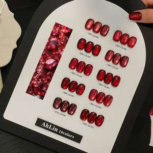 Vente chaude, gel pour œil de chat de haute qualité, 15 ml, ensemble de gel pour œil de chat, écologique, non toxique, 10 couleurs, kit de gel pour œil de chat, vernis gel UV pour salon de manucure - Product Image 3