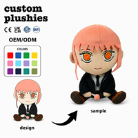 Vente en gros de peluches Makima, personnage d'anime, jouet en peluche, figurine humanoïde douce pour les détaillants de marchandises d'anime