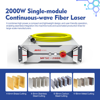Sumber Laser serat Laser MAX, 1500w 2000w 3000w 6000w untuk pengelasan, baja tahan karat, baja karbon, sumber Laser serat maxfotonik