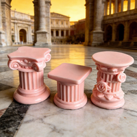 Accessoires de décoration de bureau en résine de style européen réaliste, colonnes classiques pour maison de poupée miniature, colonne romaine DIY
