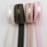 Vente en gros Ceinture élastique antidérapante en velours brillant pour soutien-gorge épaule accessoires de sous-vêtements pour dames bande de couture