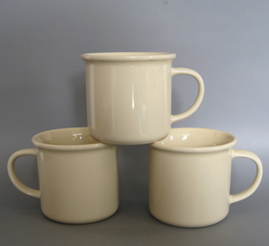 Taza de Cerámica Vintage con Borde Enrollado, Estilo Esmaltado, para Café o Té, Impresión de Logotipo Personalizado, Venta al por Mayor para Supermercados y Minoristas - Product Image 2