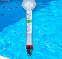 Termometer Kolam Renang Kaca Putih Berkualitas Tinggi, Kecil, dan Tebal, Efisiensi Tinggi, Tahan Lama, Mudah Dibaca, Pengukur Suhu dengan Rentang Pengukuran Luas