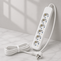 Multiprise sur mesure en cuivre massif avec protection contre les surtensions et minuterie, 6 prises, 3680W, 16A, pour hôpital, industrie, maison, bureau