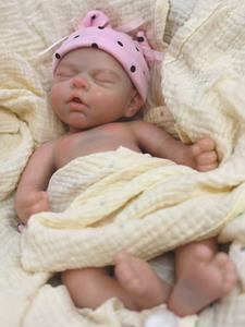 Poupées bébés en silicone de 13 pouces, avec poids, pour filles [NON en vinyle], corps entier en silicone, avec accessoires complets et boîte cadeau - Product Image 3