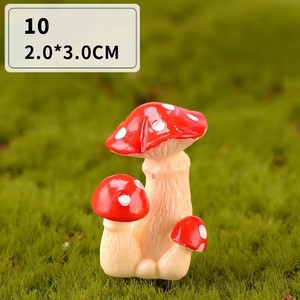 Artisanat mignon bricolage résine Cabochon 3D Miniature champignons décoration de la maison accessoires pour maison de poupée - Product Image 4