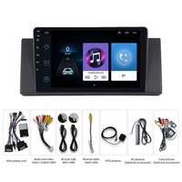 Lecteur multimédia Android pour voiture Jiawell 9 pouces, autoradio GPS WIFI Carplay Android Auto GPS écran tactile pour BMW Série 5 E38 E39 E53 1998-2005