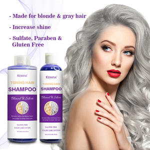 Champú Morado de Calidad Profesional para Cabello Rubio, Tónico Morado Anti-Amarillo, Champú <span class=keywords><strong>Violeta</strong></span> Plateado, Marca Privada - Product Image 3