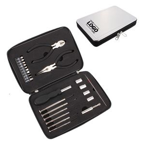 Juego de Herramientas Personalizado de 25 Piezas en Caja de Lata con Interior de EVA, Herramientas y Accesorios de Precisión para Regalo Promocional - Product Image 1