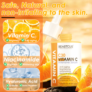 [NOVITÀ] Siero Viso Sbiancante Private Label per la Cura della Pelle, Siero alla Vitamina <span class=keywords><strong>C</strong></span>, Niacinamide e Acido Ialuronico per la Rimozione delle Macchie Scure del Viso - Product Image 4