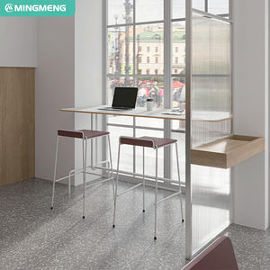 Vente en gros Cantine scolaire Personnel de la société Salle à manger Business Design Table respectueuse de l'environnement Chaise pour 4 personnes - Product Image 3