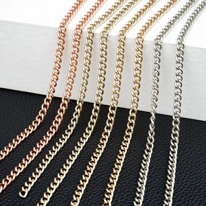 Bolso de mano de Metal con cadena dorada para mujer, accesorios de Metal, bolso, correa, Hardware, cadena de Metal - Product Image 2