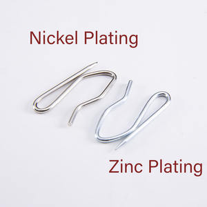 Crochets de rideau en acier au nickel modernes robustes support de crochet simple avec modèle de conception industrielle CH713 - Product Image 6