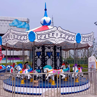 Manège de luxe pour enfants sur le thème des chevaux, grand carrousel d'intérieur pour centres commerciaux
