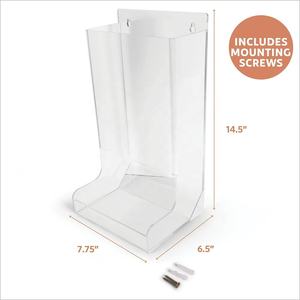 Paquete <span class=keywords><strong>de</strong></span> 2 Organizadores <span class=keywords><strong>de</strong></span> Pared Acrílicos, Dispensador <span class=keywords><strong>de</strong></span> Juguetes Acrílico para Almacenamiento y Exhibición <span class=keywords><strong>de</strong></span> Juguetes en la Pared <span class=keywords><strong>con</strong></span> Panel Trasero, Soporte Transparente Colgante para Bloques - Product Image 2