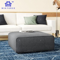 Pouf carré en tissu de lin, canapé, meuble de salon, haute qualité, nouveau Design moderne