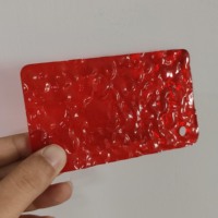 Nouvelle conception écologique, plaque acrylique à texture spéciale cannelée de 4 à 50 mm, design ondulé, surface ondulée, découpe sur mesure