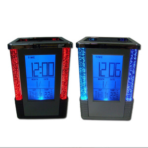 Regalos Publicitarios Creativos, Portalápices Promocional de Plástico con Reloj Despertador Electrónico y Calendario Perpetuo - Product Image 4