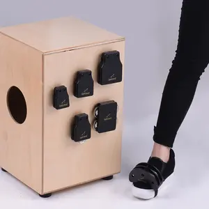 Serie Cajon Box Drum Metgezellen Set Inclusief Castagnetten Jingle Bells Voet Tamboerijn Percussie-instrumenten